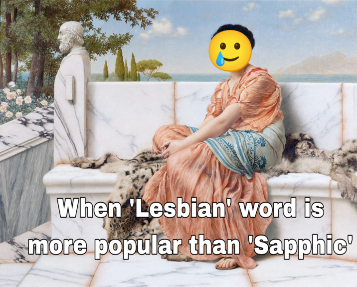 When 'Lesbian' word is more popular than 'Sapphic'