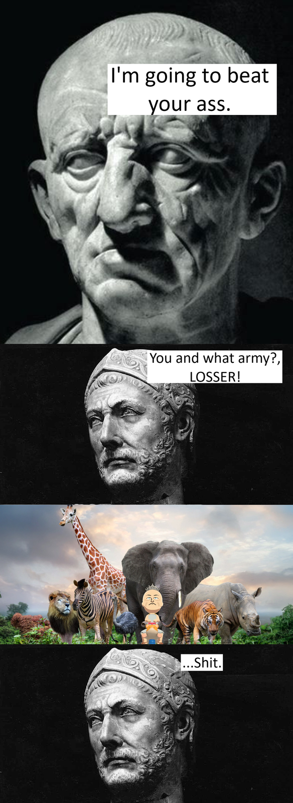 I'm going to beat your ass. You and what army?, LOSSER! ...S---.