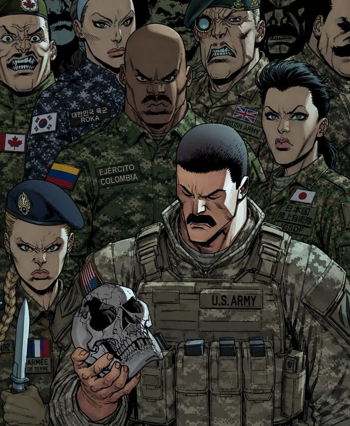A ARMÉE DE TERRE 대한민국 육군 ROKA BRITISH ARMY EJÉRCITO COLOMBIA U.S.ARMY 日本国 |陸上自衛隊|| GSDF