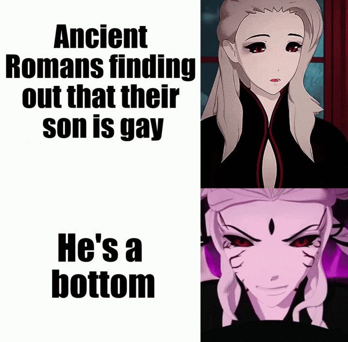 Ancient Romans finding out that their son is gay He's a bottom