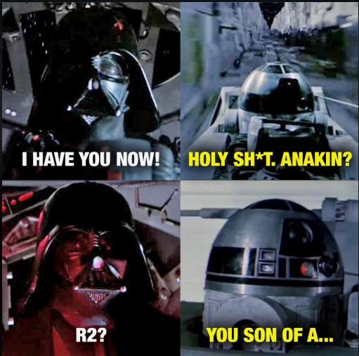 I HAVE YOU NOW! HOLY SH*T. ANAKIN? 1131 R2? YOU SON OF A...