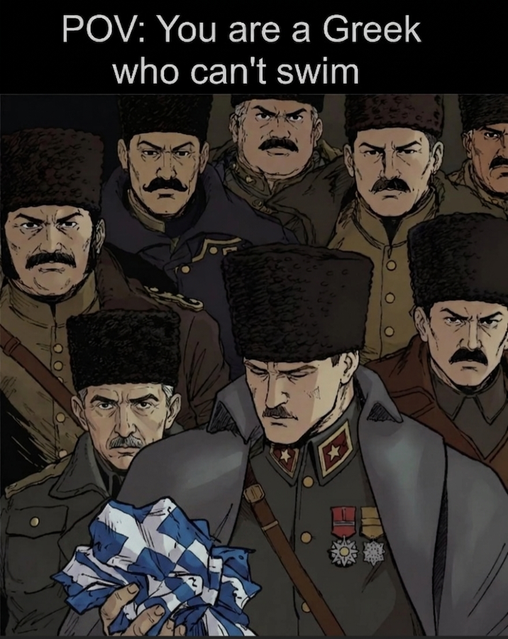 POV: You are a Greek who can't swim