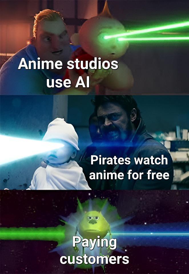 Anime studios use Al Pirates watch anime for free Paying customers