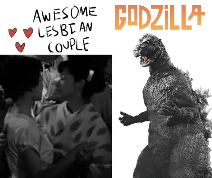 AWESOME ♥ ♥LESBIAN COUPLE GODZILLA