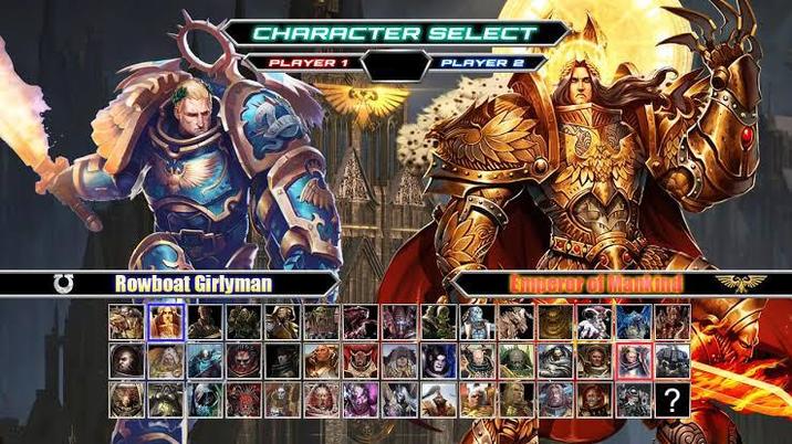 CHARACTER SELECT Rowboat Girlyman PLAYER 1 PLAYER 2 ?
