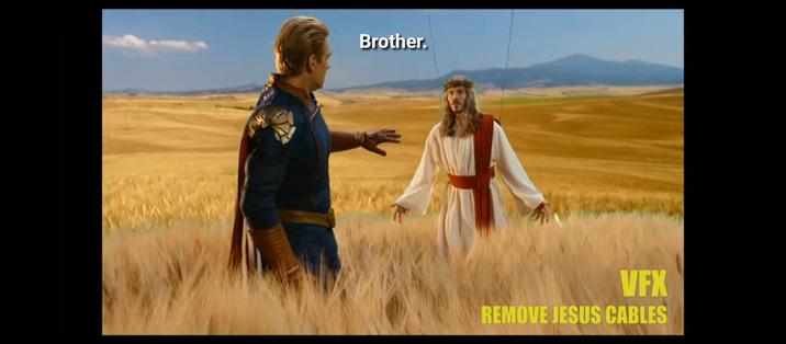 Brother. VFX REMOVE JESUS CABLES
