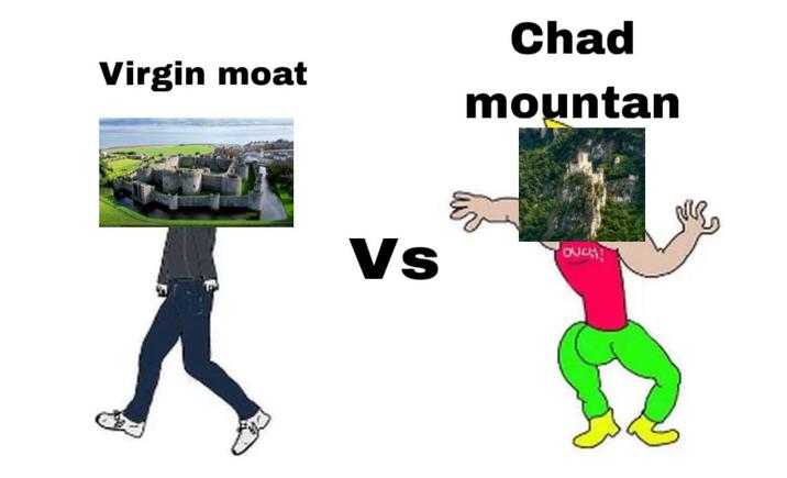 Virgin moat Chad mountan Vs OUCH!