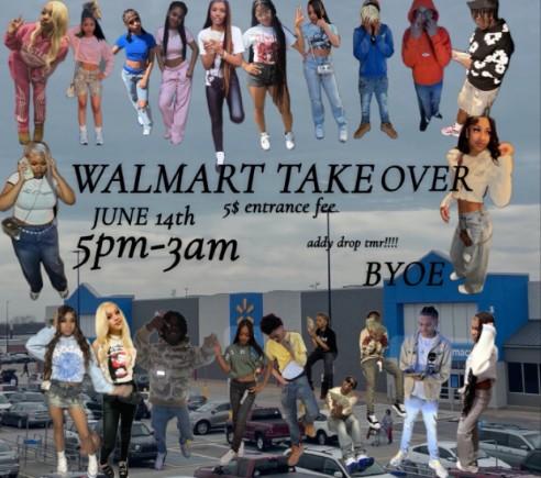 WALMART TAKE OVER JUNE 14th 5$ entrance fee 5pm-3am addy drop tmr!!!!! BYOE