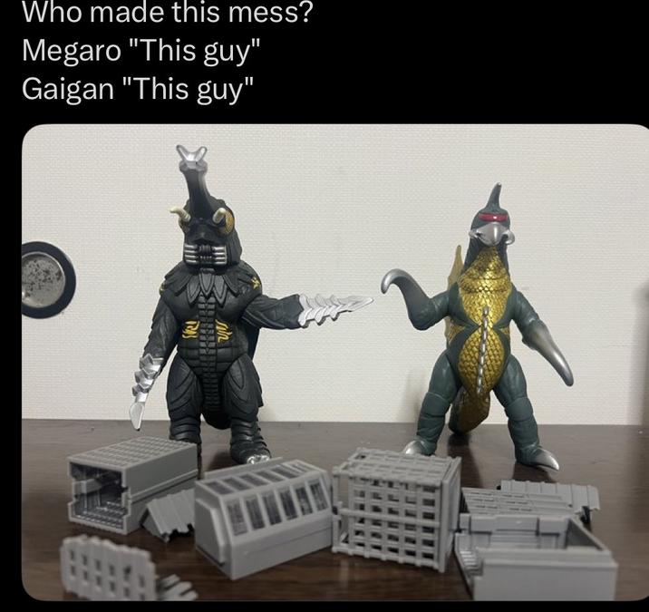 Who made this mess? Megaro "This guy" Gaigan "This guy"