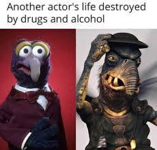 Another actor's life destroyed by drugs and alcohol