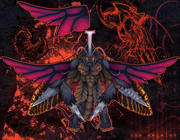 LARVA WING TAIL Uom megalon