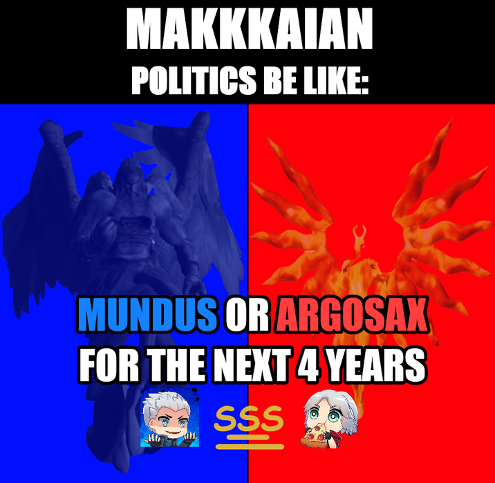 MAKKKAIAN POLITICS BE LIKE: MUNDUS OR ARGOSAX FOR THE NEXT 4 YEARS SSS H =