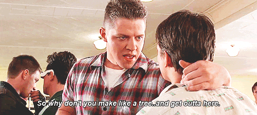 A reaction image based on a scene from Back to the Future Part II.