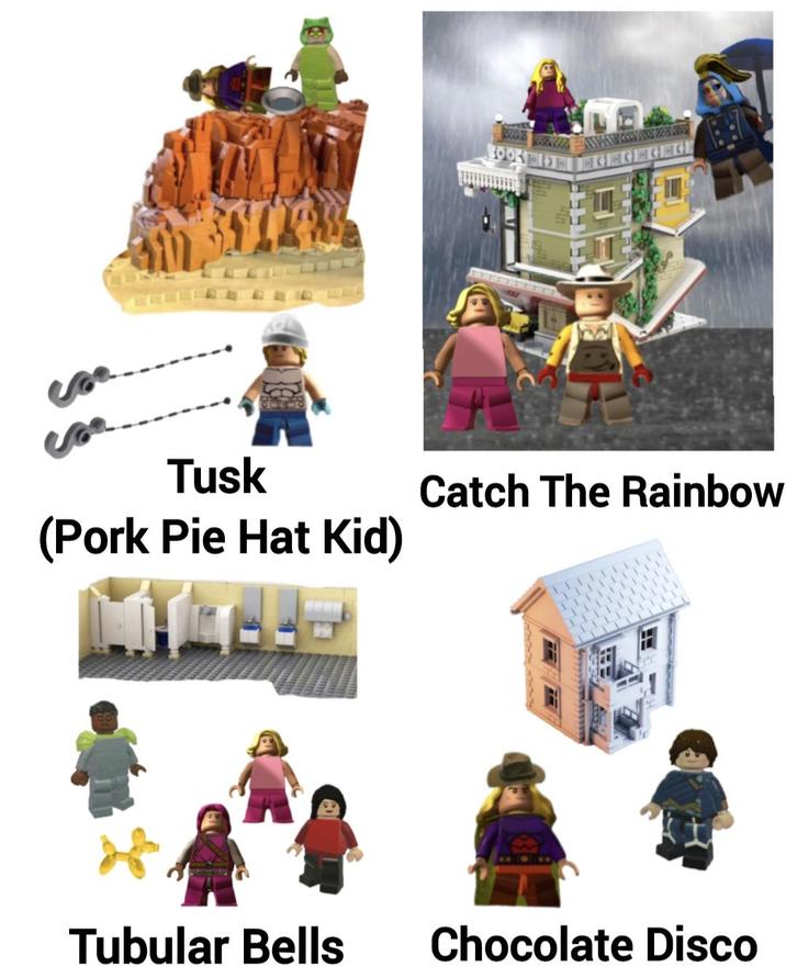 Tusk (Pork Pie Hat Kid) Catch The Rainbow Tubular Bells Chocolate Disco