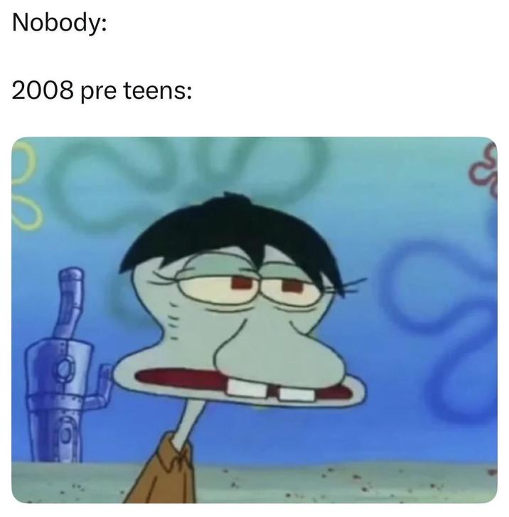 Nobody: 2008 pre teens: