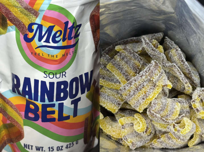 Melt FEEL THE MELTZ SOUR RAINBOW BELT NET WT. 15 OZ 425 G