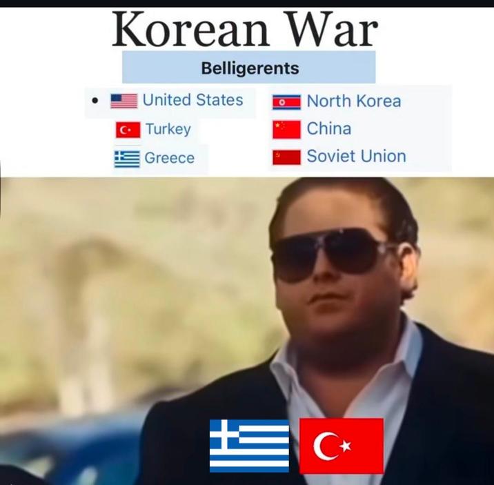 Korean War Belligerents United States 0 North Korea Turkey Greece China Soviet Union C⭑