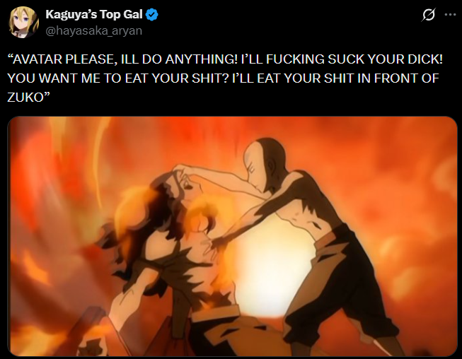 A parody of Homelander's death in The Boys. The parody is based on Avatar.