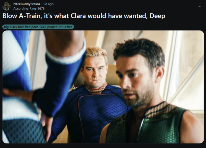 r/OkBuddyFresca. 5d ago According-Ring-8678 Blow A-Train, it's what Clara would have wanted, Deep big black noir free p--- 144p punjabi virus free