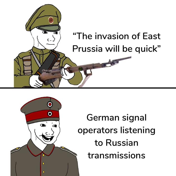 "The invasion of East Prussia will be quick" German signal operators listening to Russian transmissions