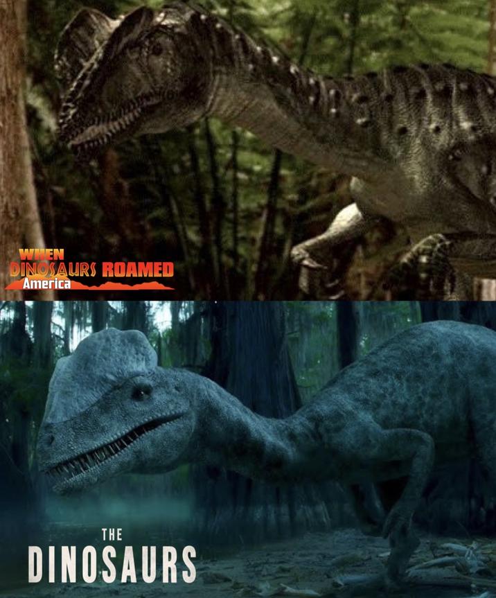 WHEN DINOSAURS ROAMED America THE DINOSAURS