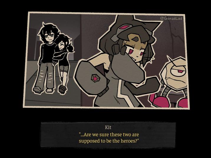 11/11 ( @GonadLad Kit "...Are we sure these two are supposed to be the heroes?"