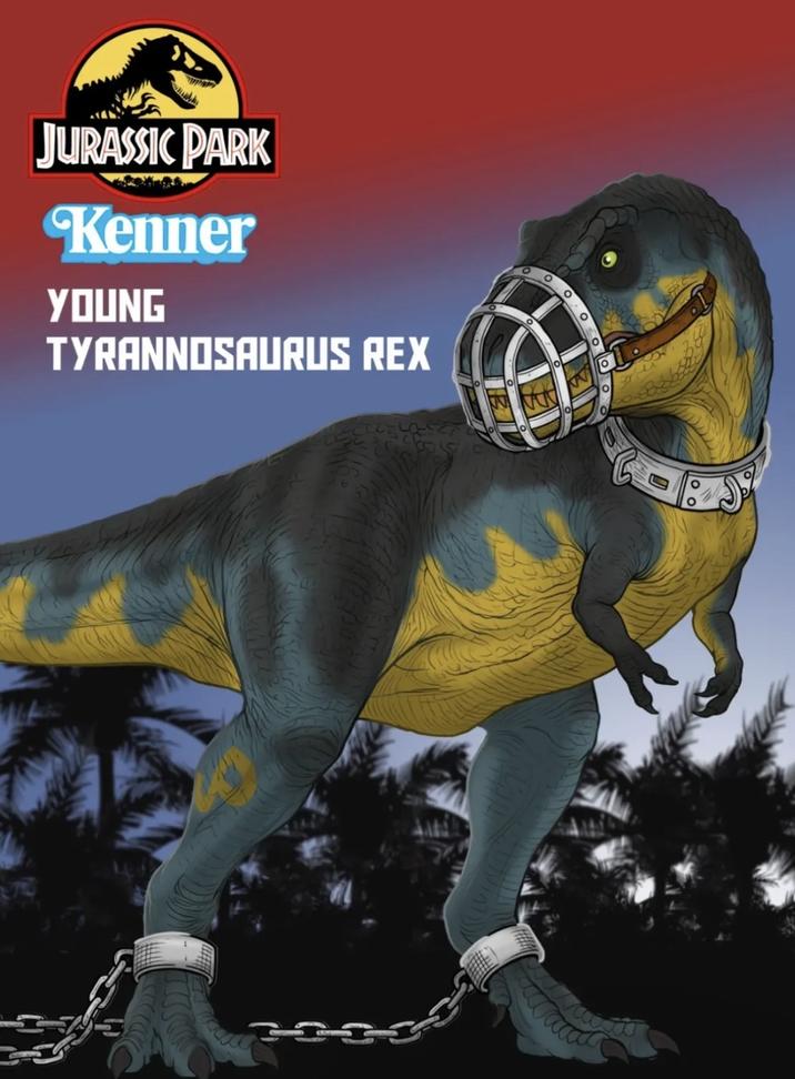JURASSIC PARK Kenner YOUNG TYRANNOSAURUS REX B