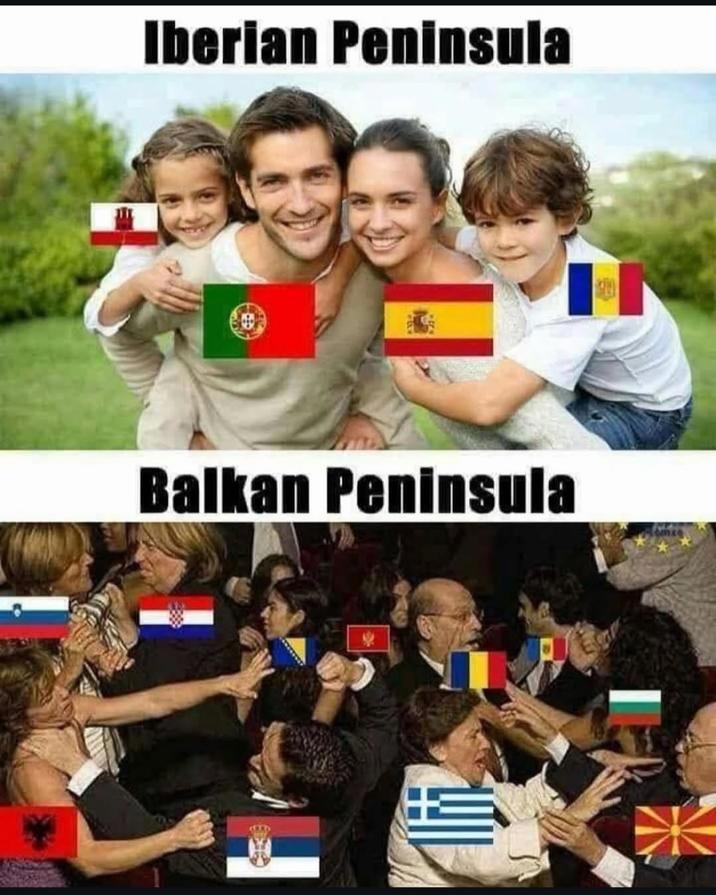 Iberian Peninsula Balkan Peninsula