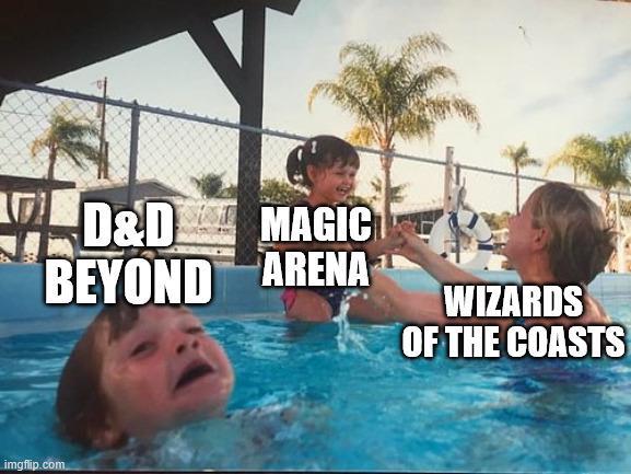 D&D MAGIC BEYOND ARENA WIZARDS OF THE COASTS imgflip.com
