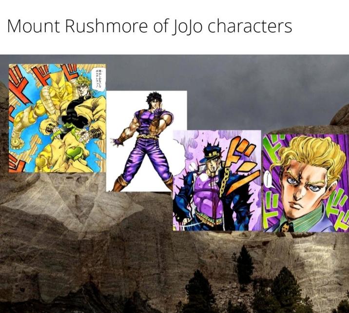 Mount Rushmore of JoJo characters