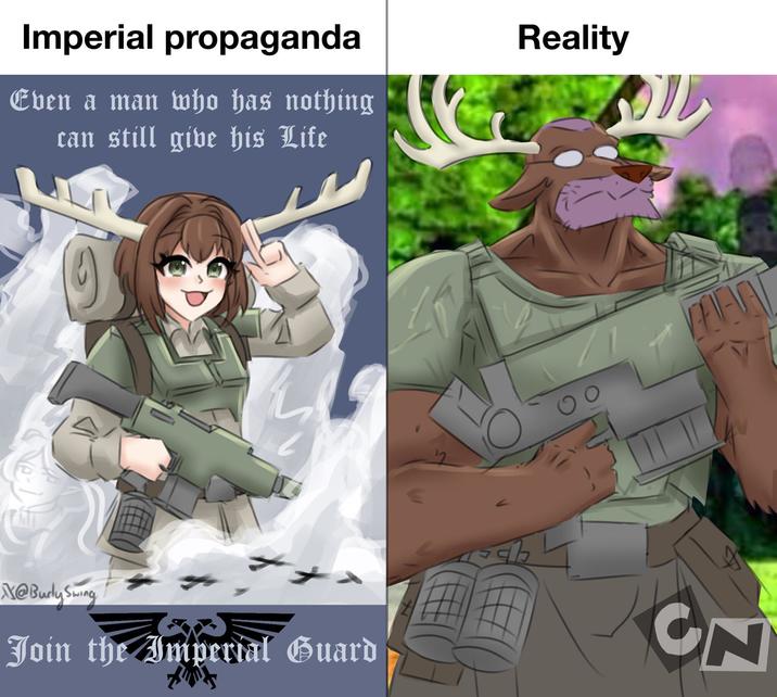 Imperial propaganda Even a man who has nothing can still give his Life Reality @Burly Swing Join the Imperial Guard Xx NO