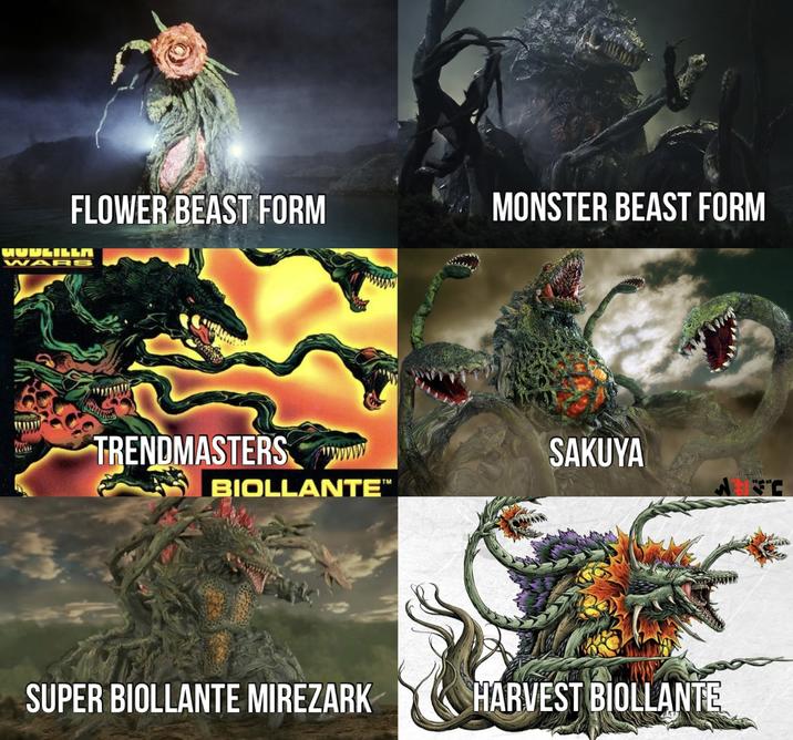 FLOWER BEAST FORM MUBLILLA WARS MONSTER BEAST FORM TRENDMASTERS www SAKUYA BIOLLANTE™ SUPER BIOLLANTE MIREZARK HARVEST BIOLLANTE J.