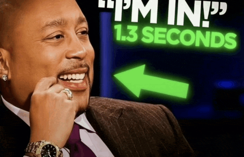 "PM IN!" 1.3 SECONDS