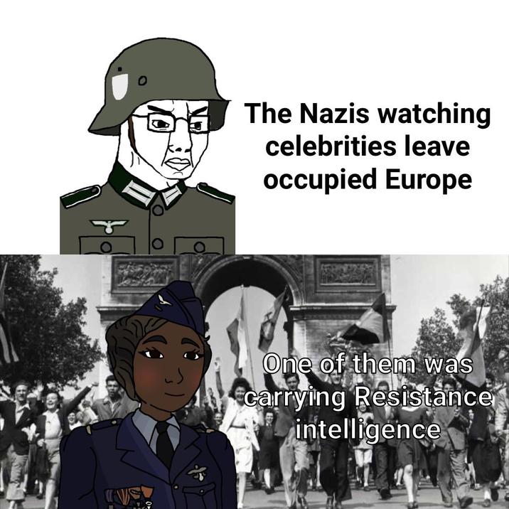 亦 The Nazis watching celebrities leave occupied Europe One of them was carrying Resistance intelligence