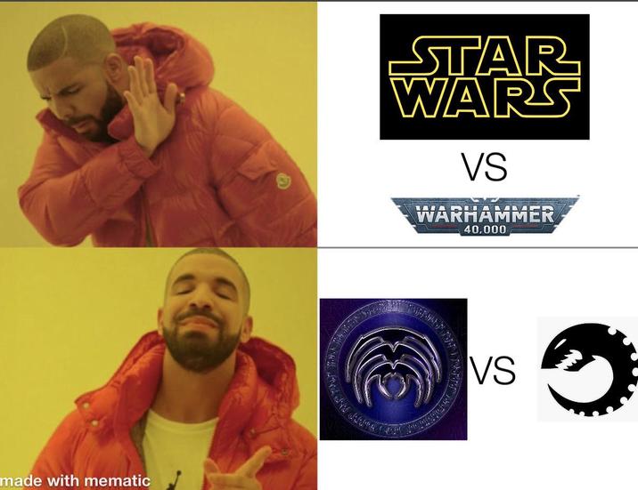 made with mematic STAR WARS VS WARHAMMER 40,000 VS