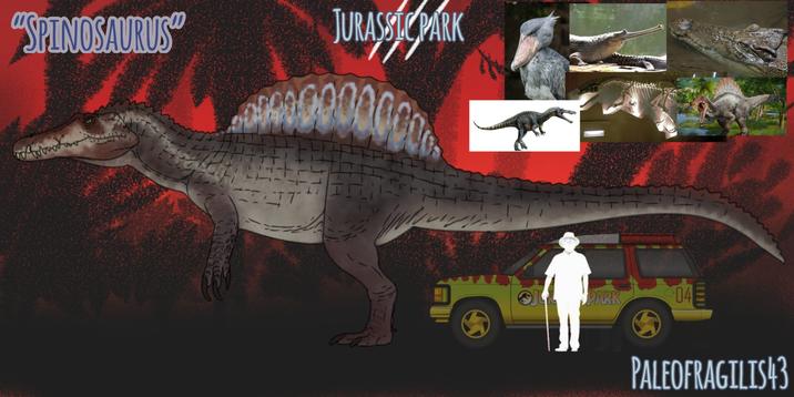 "SPINOSAURUS" JURASSIC PARK 00000 PARK 04 PALEOFRAGILIS43