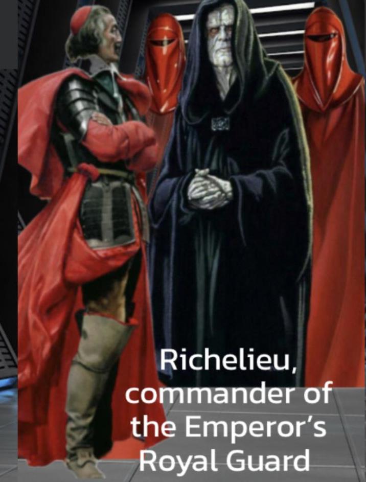 Richelieu, commander of the Emperor's Royal Guard