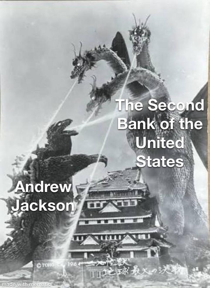 Andrew Jackson The Second Bank of the United States OTORO 1964 made with mematic 地球最大の決
