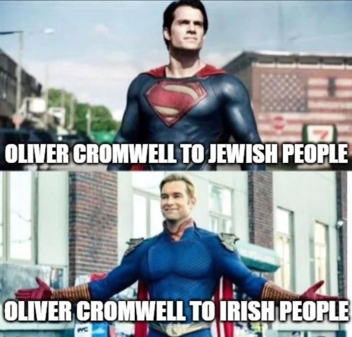 OLIVER CROMWELL TO JEWISH PEOPLE OLIVER CROMWELL TO IRISH PEOPLE