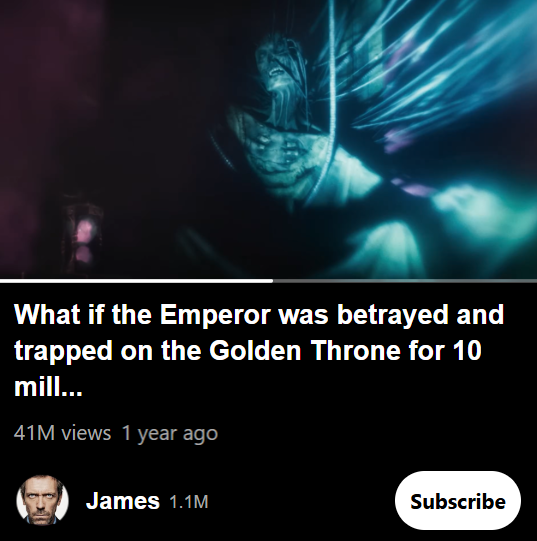 What if the Emperor was betrayed and trapped on the Golden Throne for 10 mill... 41M views 1 year ago James 1.1M Subscribe