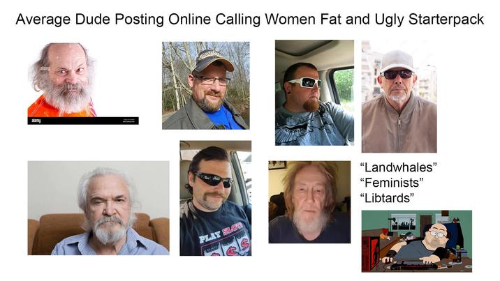 alamy Average Dude Posting Online Calling Women Fat and Ugly Starterpack alamy www.alamy.com PLAY SLOW DAR "Landwhales" "Feminists" "Libtards" ART