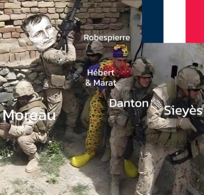 Moreau Robespierre Hébert & Marat Danton TOCO Sieyès