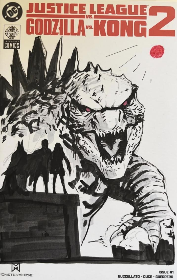 DC LEGENDARY COMICS JUSTICE LEAGUE GODZILLA-KONG 2 ISSUE #1 MONSTERVERSE BUCCELLATO - DUCE-GUERRERO