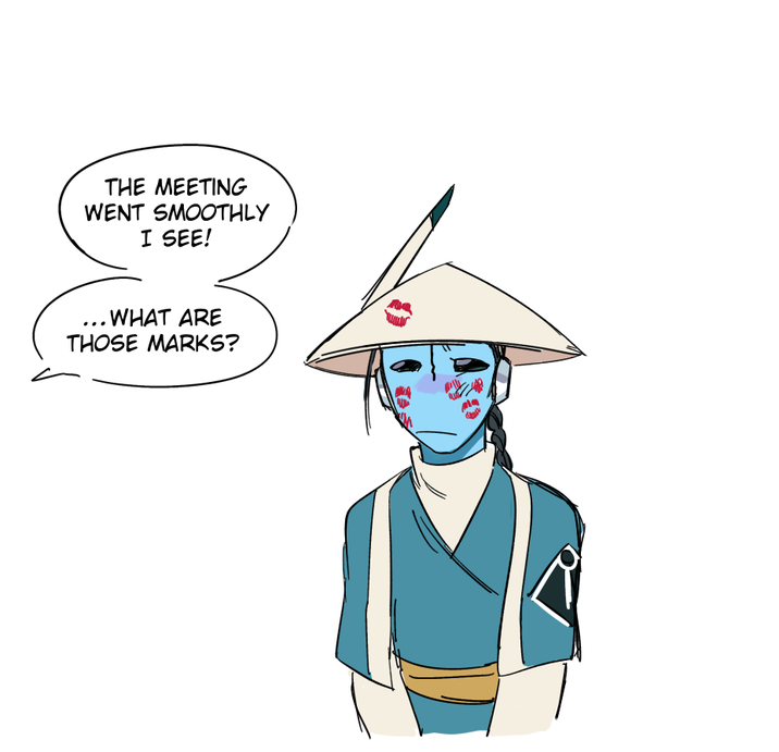 THE MEETING WENT SMOOTHLY I SEE! WHAT ARE THOSE MARKS?