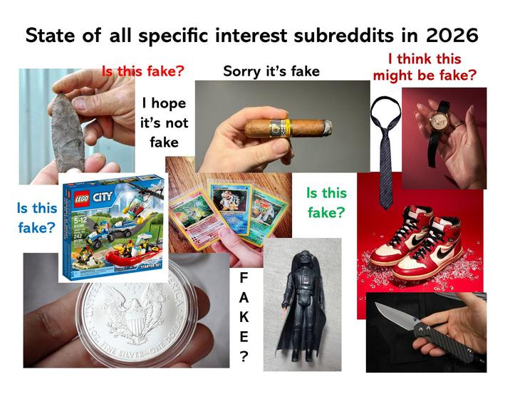 State of all specific interest subreddits in 2026 Is this fake? Sorry it's fake I think this might be fake? Is this fake? LEGO CITY Agestedades 5-12 60086 LEGO City Starter Set 242 pcs/pzs I hope it's not fake OKING HAZARD'S WARNING: CHOKING HA STARTER SET 107, FINE DOLLAR SILVER ONE D 120 HA Bowsertoise Is this fake? -100 FAKE C. ?
