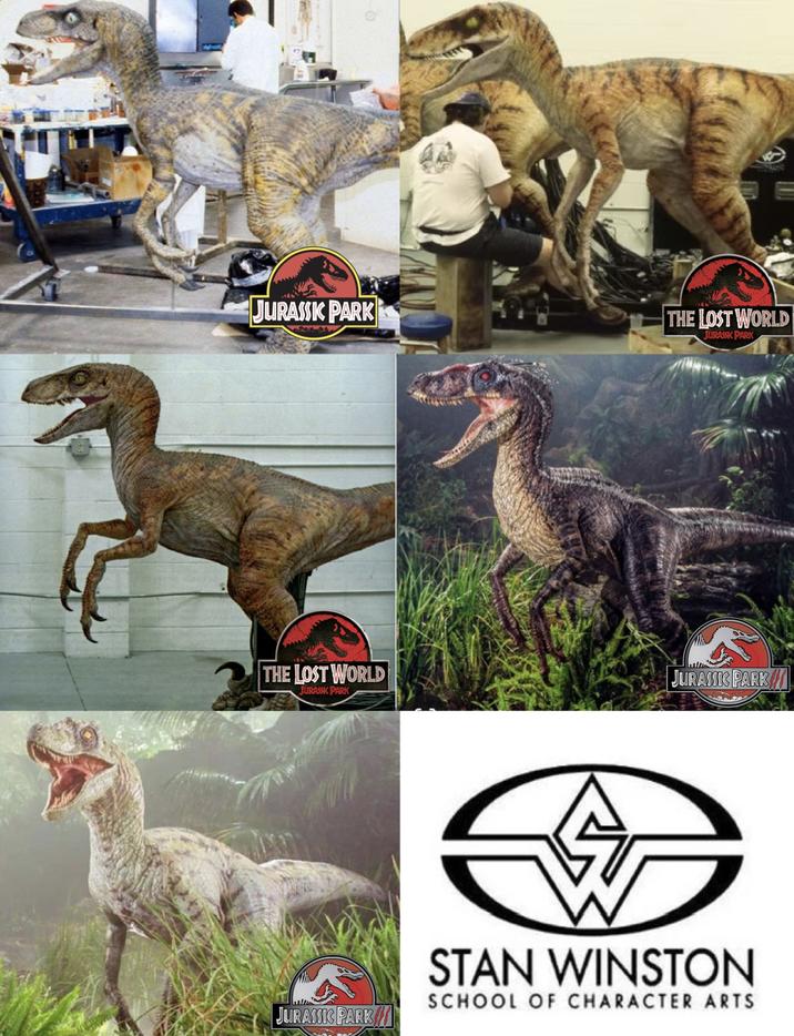 JURASSK PARK THE LOST WORLD JURASSIC PARK THE LOST WORLD JURASSIC PARK JURASSIC PARK STAN WINSTON SCHOOL OF CHARACTER ARTS JURASSIC PARK