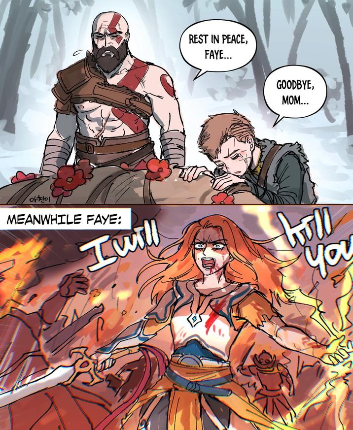 REST IN PEACE, FAYE... GOODBYE, MOM... ofol MEANWHILE FAYE: I will You