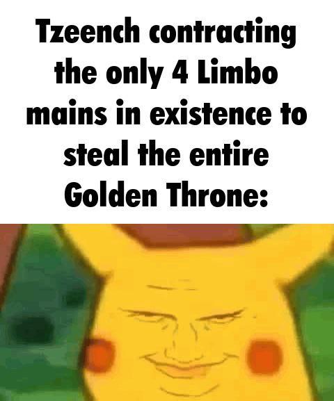 Tzeench contracting the only 4 Limbo mains in existence to steal the entire Golden Throne: