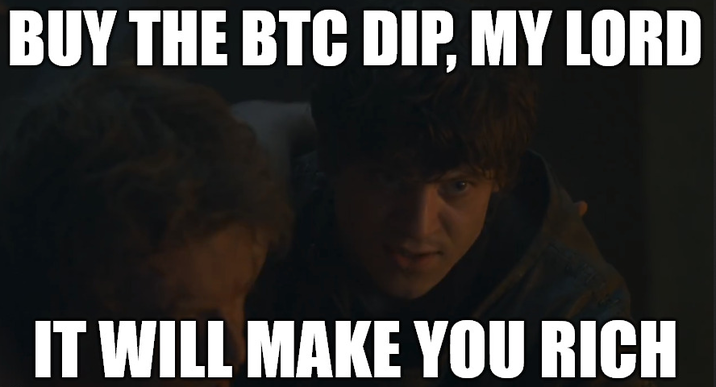 BUY THE BTC DIP. MY LORD IT WILL MAKE YOU RICH