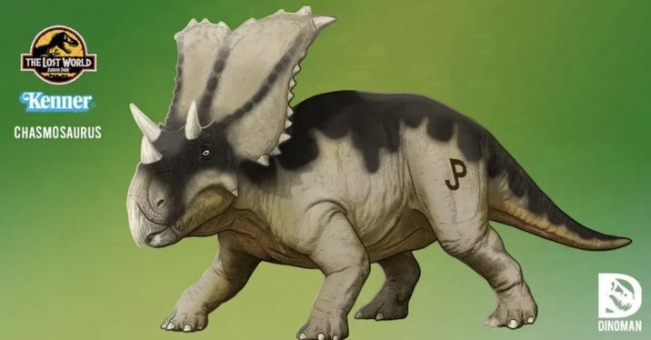 THE LOST WORLD Kenner CHASMOSAURUS P DINOMAN